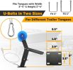 Adjustable Boat Trailer Winch Post with Roller