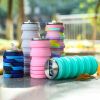 480ml Foldable Silicone Water Bottle for Travel, Fitness & Outdoors